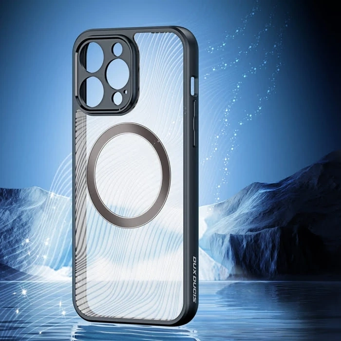 Dux Ducis iPhone 12 Pro Max Aimo Series Mag Safe Premium Buzlu Sert PC-TPU Kılıf-(5775)