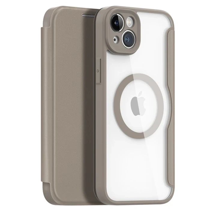 Dux Ducis iPhone 14 Plus 6.7 Kılıf Skin X Pro Series MagSafe Kapaklı Kılıf Folio Case-(5775)