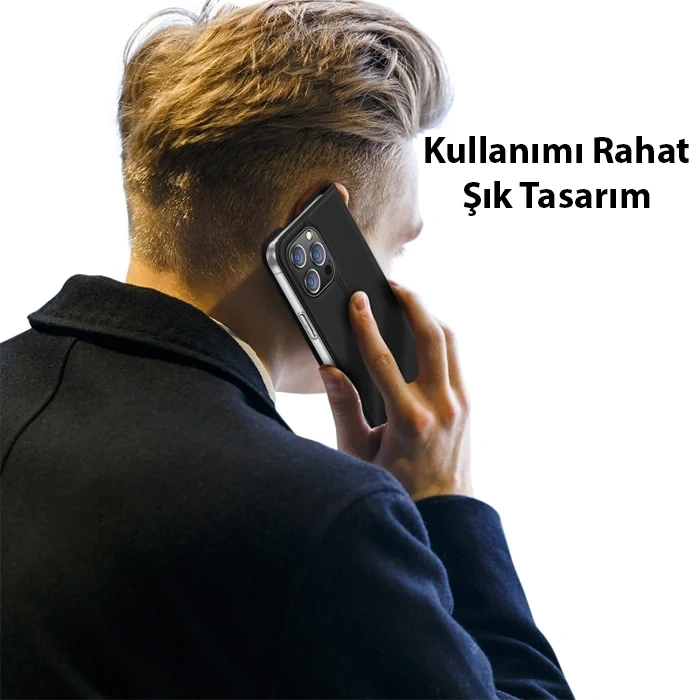 Dux Ducis iPhone 14 Pro 6.1 Kılıf Skin Pro Series Flip Cover Kapaklı Kılıf-(5775)