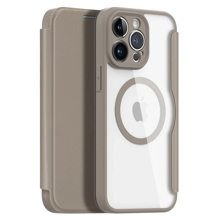 Dux Ducis iPhone 14 Pro 6.1 Kılıf Skin X Pro Series MagSafe Kapaklı Kılıf Folio Case-(5775)