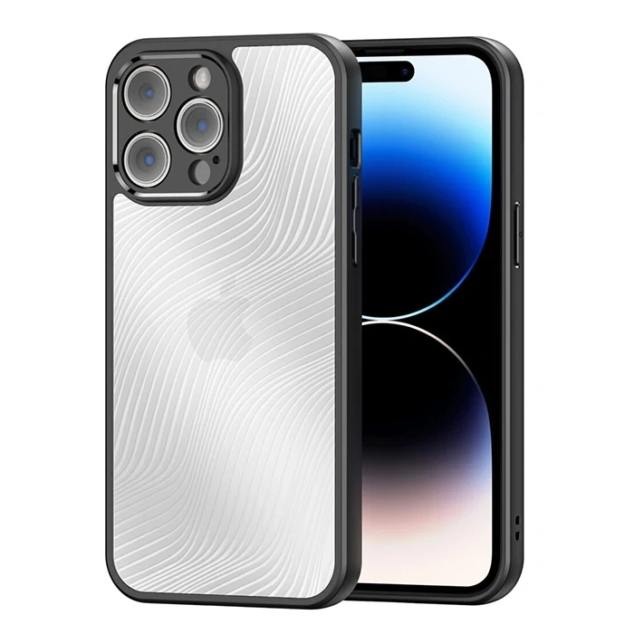 Dux Ducis iPhone 14 Pro Aimo Series Premium Buzlu Sert PC-TPU Kılıf-(5775)