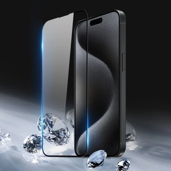 Dux Ducis iPhone 15 Full Kaplama Tempered Cam Ekran Koruyucu-(5775)