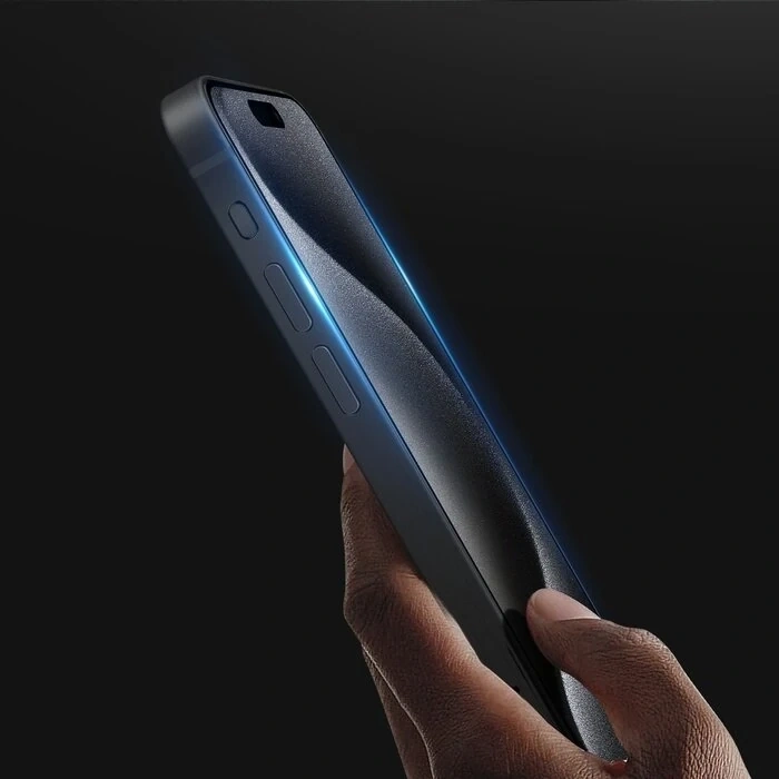 Dux Ducis iPhone 15 Pro Full Kaplama Tempered Cam Ekran Koruyucu-(5775)