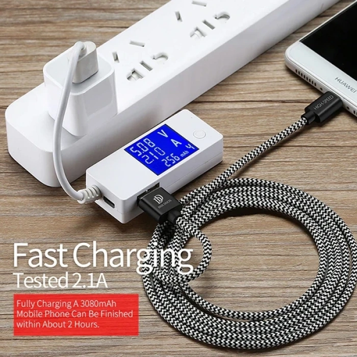 DUX DUCIS Usb Type C Kopmaz Yırtılmaz Usb kablo Hızlı Şarj 1 metre-(5775)