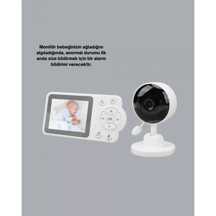 Ebeveyn Kontrollü 2.8 İnç Bebek Monitörü Güvenli İzleme