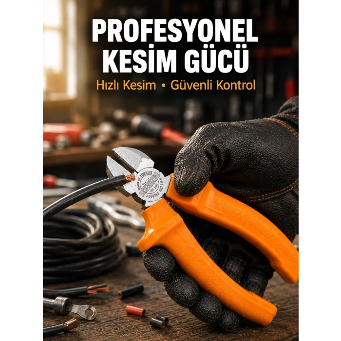 Elektrik ve Teknik Çalışmalar İçin Profesyonel Dövme Çelik Yan Keski