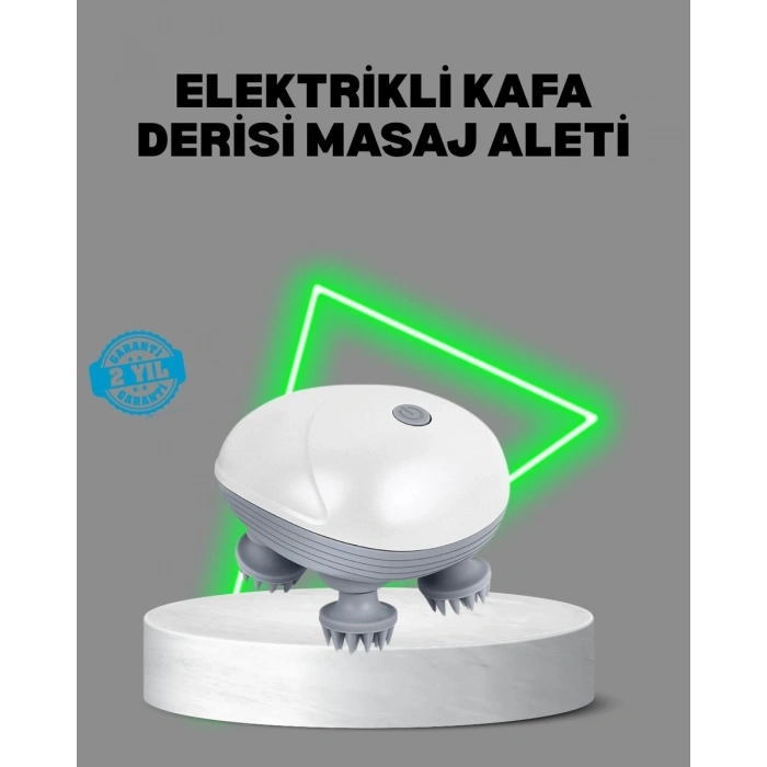 Elektrikli Kafa Derisi Masaj Aleti Islak ve Kuru Kullanım