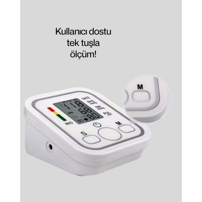 Elektronik Tansiyon Ölçer LCD Dijital Ekranlı