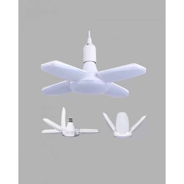 Enerji Tasarruflu LED Ampül 60 Watt 4 Kollu Beyaz Işık Yeni Nesil
