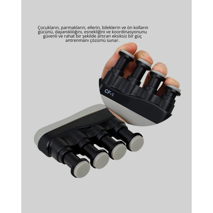 Ergonomik Parmak Egzersiz Aleti El ve Bilek Güçlendirici
