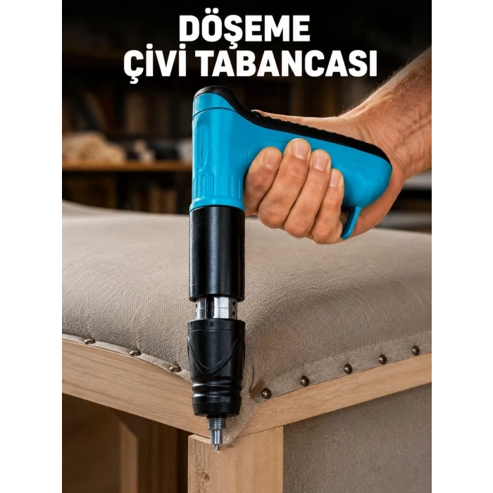 Ergonomik Saplı Çivi Tabancası Mobilya ve Ahşap Montaj El Aleti