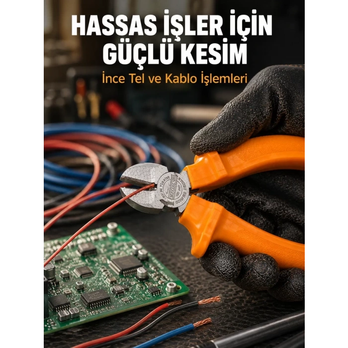 Ergonomik Saplı Hassas Kesim Sunan Dövme Çelik Yan Keski