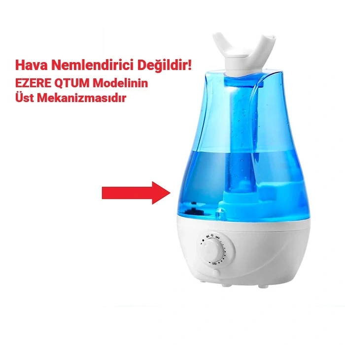 EZERE QTUM9 Çift Sprey Ultrasonik Hava Nemlendirici 3.5L Üst Su Haznesi-(5775)