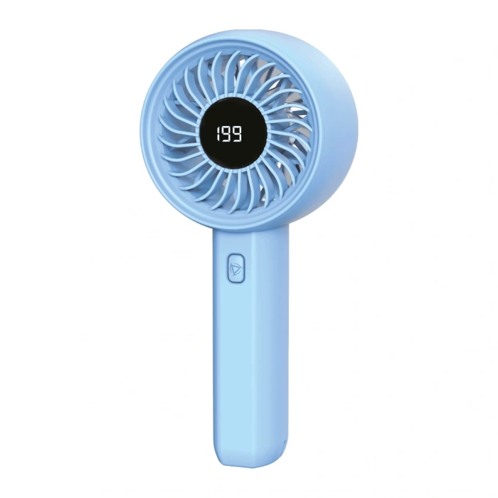 FENY FN-F45 MAVİ Tek Tuşla Ayarlanabilir Güç LCD Gösterge Elde Kullanım Dahili 1800mAh Bataryalı Type-C Şarj Girişli Vantilatör(1923)