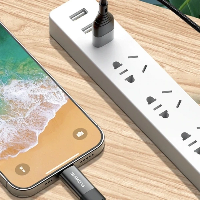 Floveme 4in1 USB To Type C -Type to Type Kablosu+iPhone Başlık USB 1M-(5775)