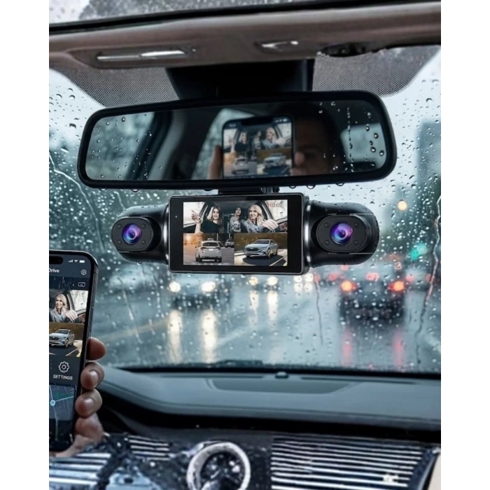 Full HD Araç Kamerası Gece Görüşlü G Sensörlü Akıllı Kayıt Sistemi