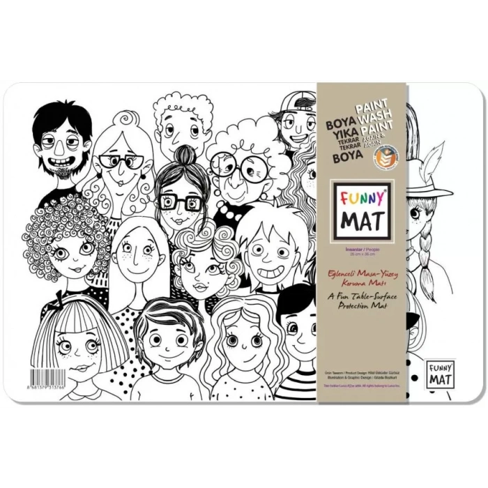 Funny Mat İnsanlar / People 25 x 35 cm
