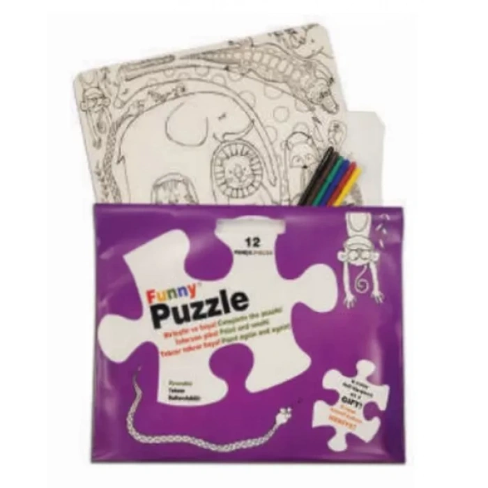 Funny Mat Puzzle - Sevimli Dostlar 30x40cm