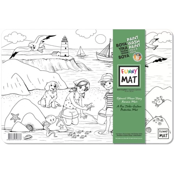 Funny Mat Sahil Kaşifleri / Seaside Explorers 25 x 35 cm