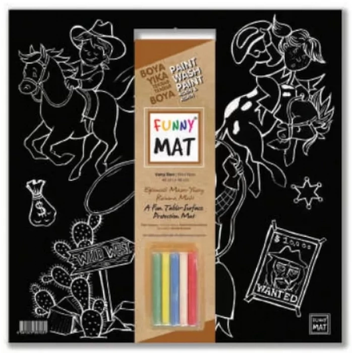 Funny Mat - Vahşi Batı 40x40cm
