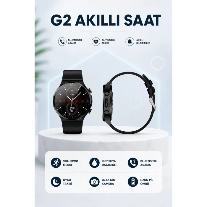 G42 AKILLI SAAT IOS ve ANDROİD CİHAZLARLA UYUMLU