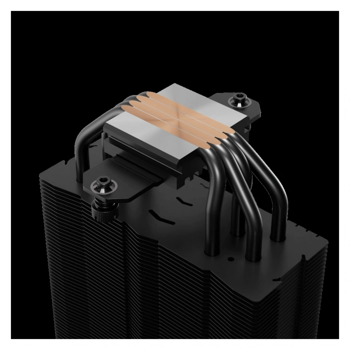 GAMDIAS BOREAS E2-410 Black Edition 120mm CPU Kule Tipi Hava Soğutma Doğrudan Temas Teknolojisine Sahip 4 adet Gelişmiş Bakır Isı Borusu (AMD AM4-AM5 ve INTEL Tüm işlemciler ile uyumlu)(1923)
