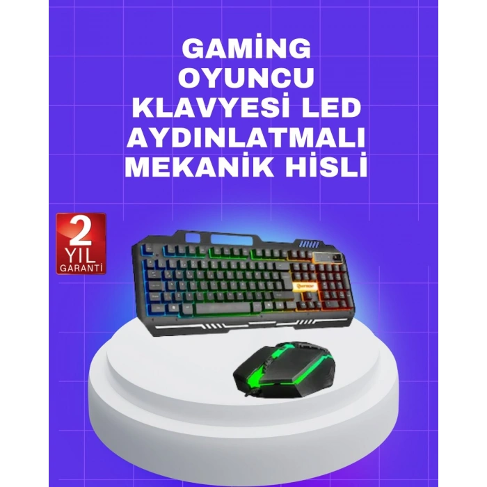 Gaming Klavye Mouse – Çatışmasız Tuş Hızlı Tepki Süresi