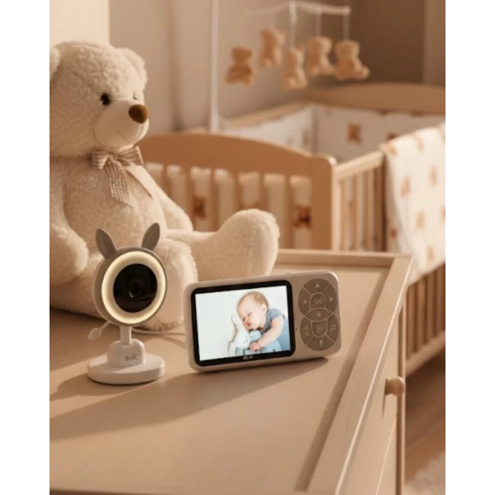 Gece Görüşlü Bebek Telsizi Besleme Hatırlatıcılı LCD Ekran Yeni Nesil