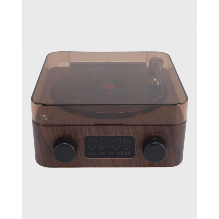 Gece Lambası Bluetooth Hoparlör Dijital Saat Çok Fonksiyonlu Su Dalgası Işıklı