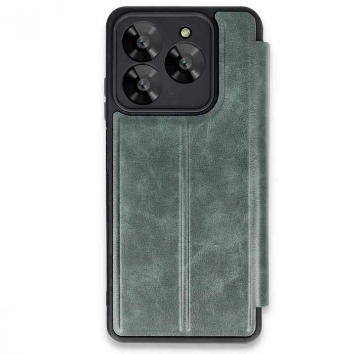 General Mobile Era 30 Kılıf Flip Cover - Koyu Yeşil