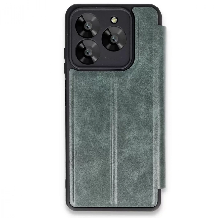 General Mobile Era 30 Kılıf Flip Cover - Koyu Yeşil