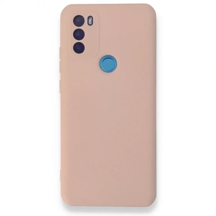 General Mobile Gm 21 Plus Kılıf Nano İçi Kadife Silikon - Pudra