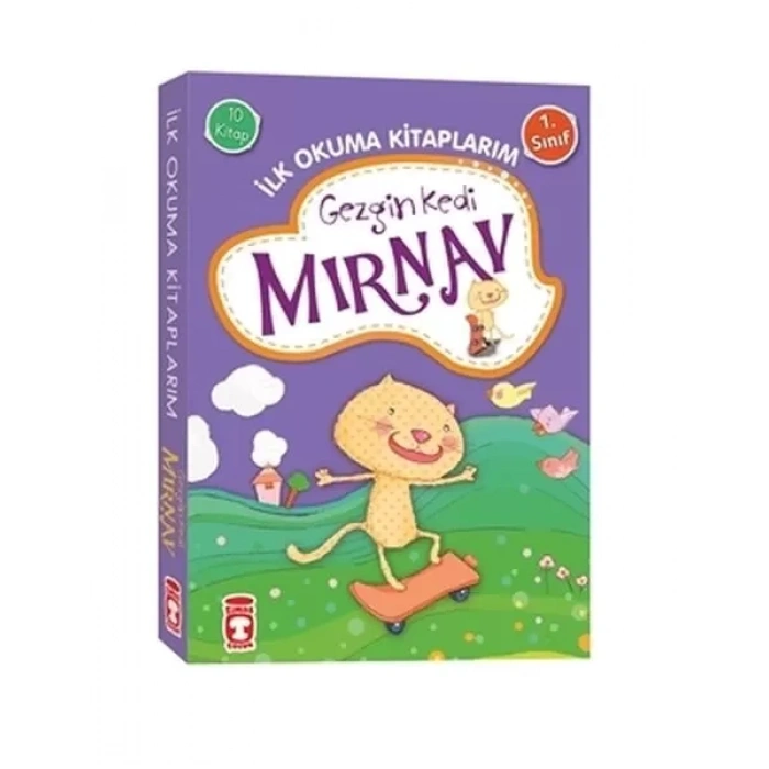 Gezgin Kedi Mırn - İlk Okuma larım Set (10  Takım)