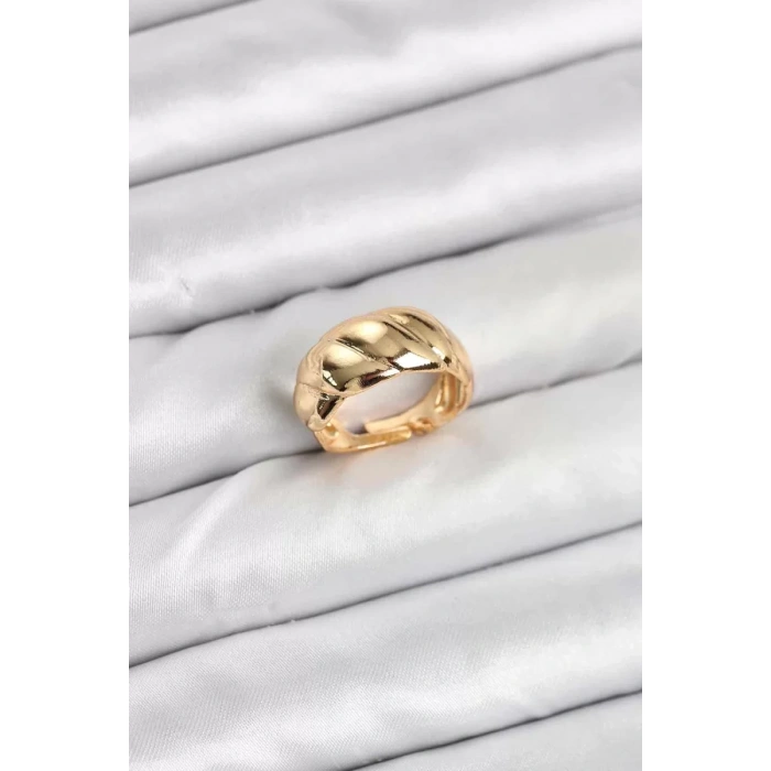 Gold Renk Bombeli Sarmal Yüzük - TJ-BYK3908
