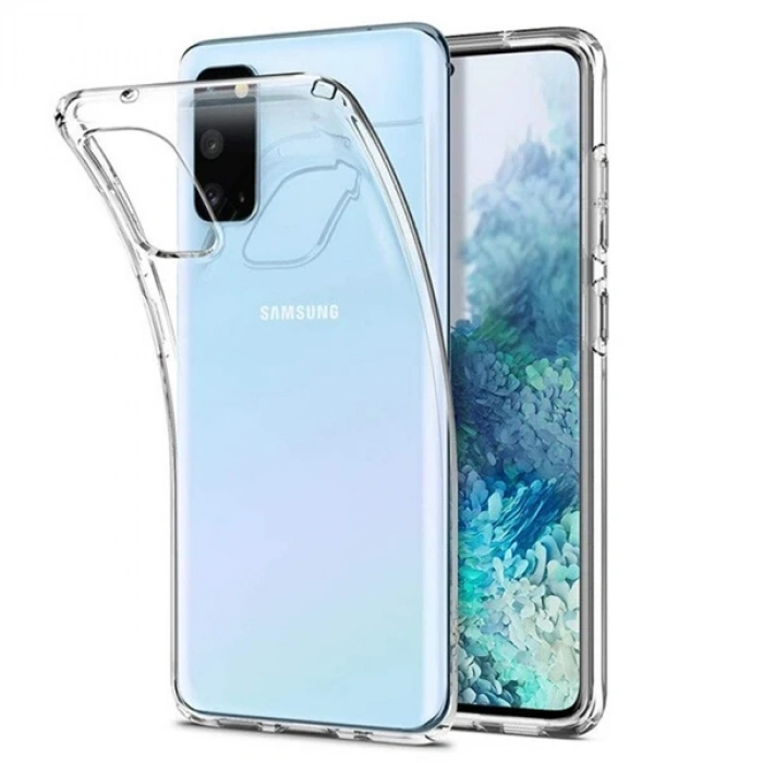 GOR Samsung Galaxy S20 Kamera Korumalı Ultra Slim Silikon Kılıf-(5775)