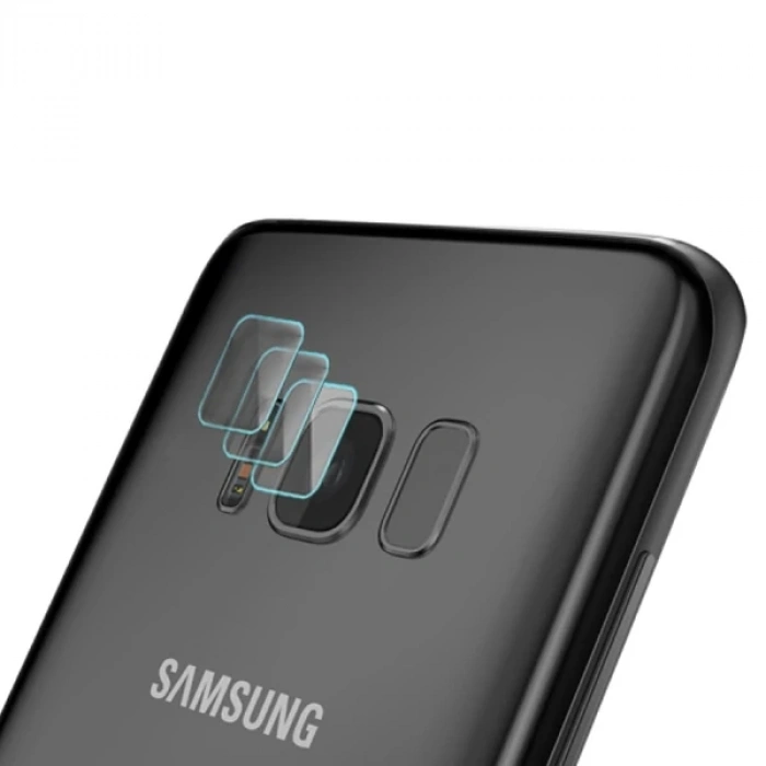 Gor Samsung Galaxy S8+ Plus Nano Kamera Koruyucu 3 Adet Set-(5775)