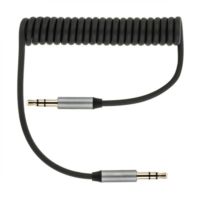 Griffin Spiral Araç Ses Aktarım Kablosu Aux Kablo 2/3mm-(5775)