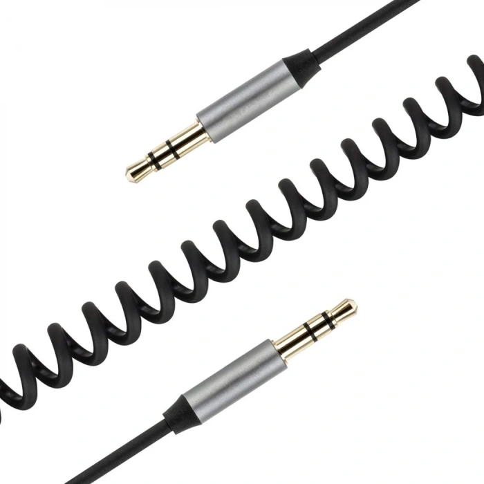 Griffin Spiral Araç Ses Aktarım Kablosu Aux Kablo 2/3mm-(5775)