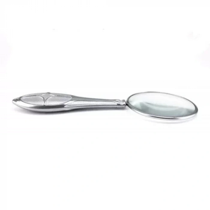 Gümüş Renkli 5x - 45 Mm Zarif Işlemeli Özel Tasarlanmış Büyüteç MG18155-8