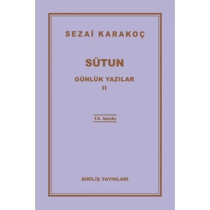 Günlük Yazılar 2 - Sütun