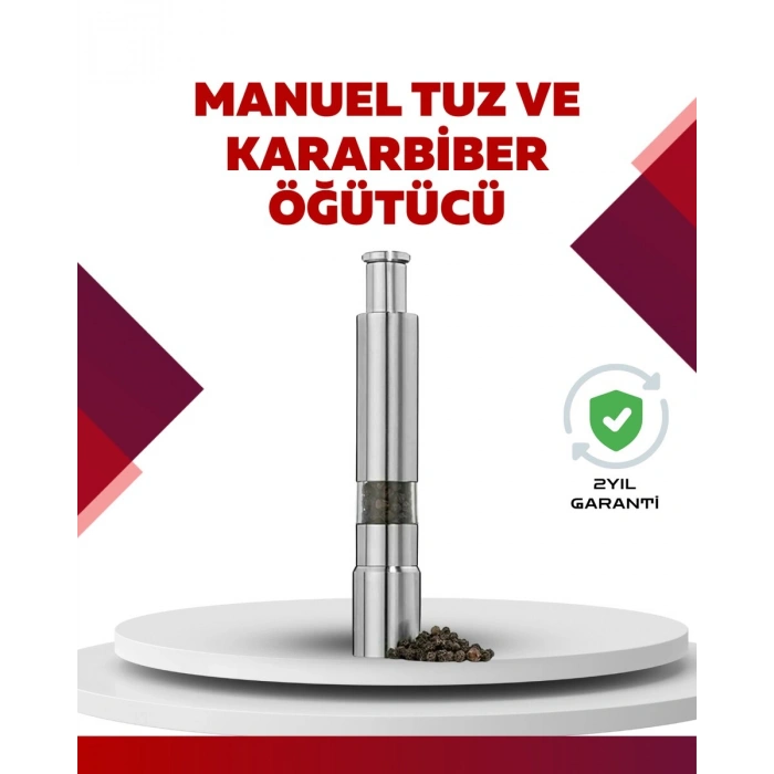 Hafif ve Kompakt Taşınabilir Baharat Öğütücü - Mutfak ve Masa için