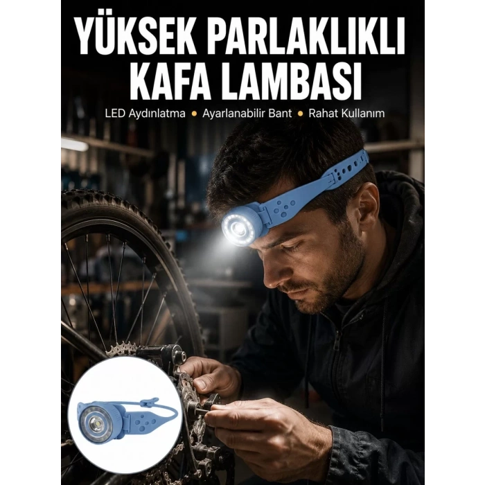 Hafif ve Taşınabilir Kamp Kafa Lambası Ayarlanabilir Işık Yeni Nesil