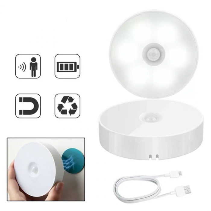 HAREKET SENSÖRLÜ USB ŞARJLI LED IŞIK LAMBA