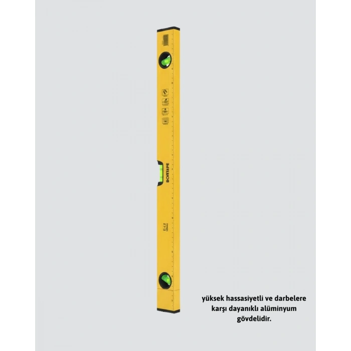 Hassas Ölçüm Sağlayan 600 mm Sarı Su Terazisi