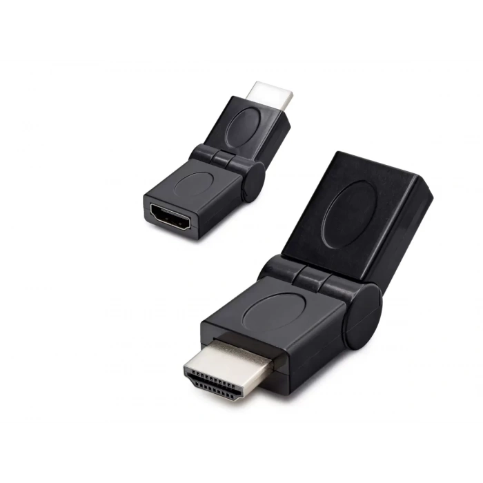 Hdmi Erkek Dişi Mafsallı Adaptör - Siyah HDX1257