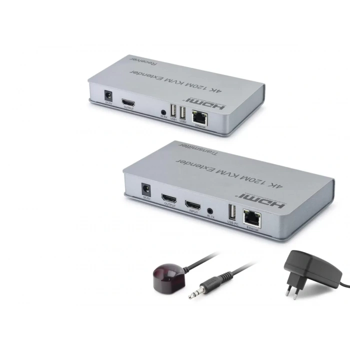 Hdmı Kvm Extender 4K 120 M Usb Ir Loop Out HDX1423