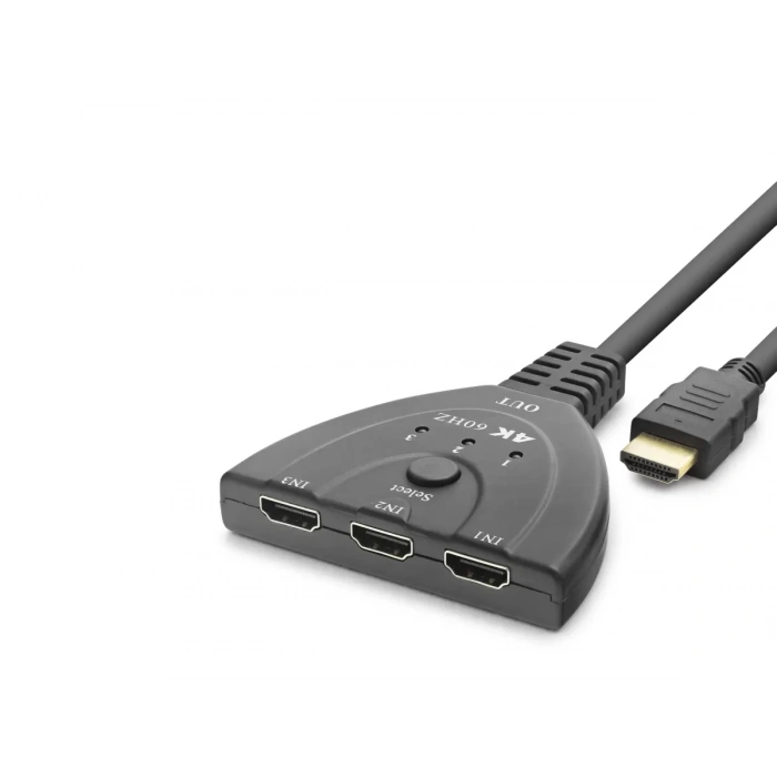Hdmı Switch 4K 60 Hz Hdr Kablolu 3 Giriş 1 Çıkış HDX7870