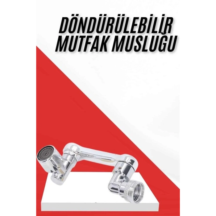Her Yere Dönebilen Tasarruflu Mutfak Musluk Başlığı Ucu Musluk Ucu Oynar Başlıklı