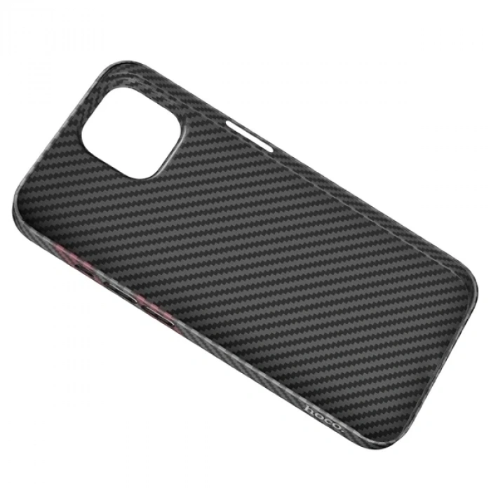 Hoco iPhone 14 Plus 6.7 Kılıf Kevlar Texture Darbe Emici Telefon Kılıfı-(5775)