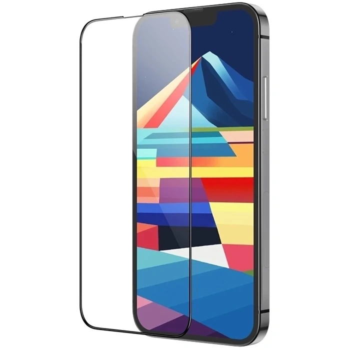 HOCO iPhone 15 Full 5D HD Tempered Kırılmaz Cam Ekran Koruyucu 25 Adet Set-(5775)